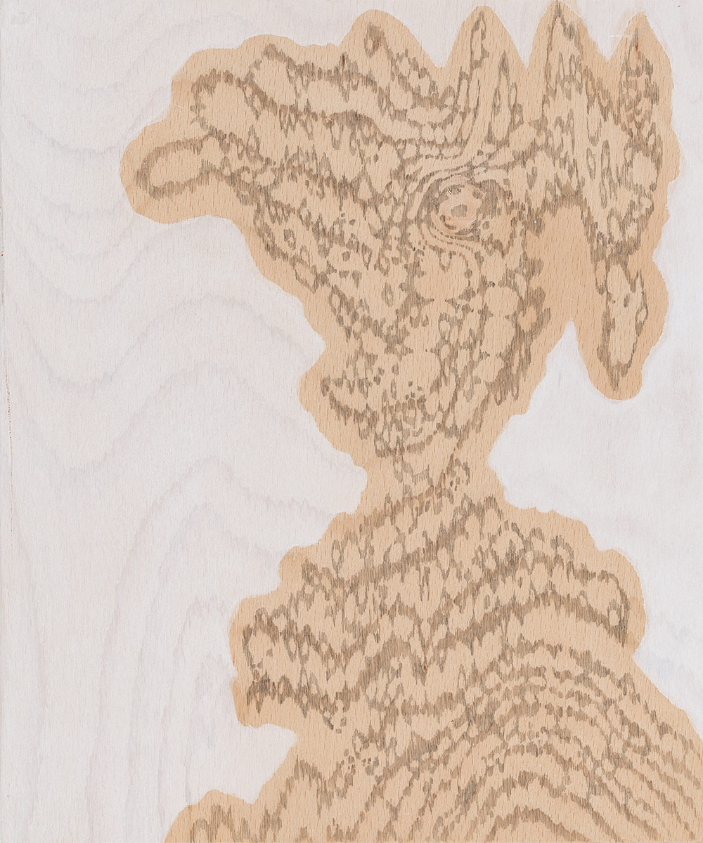 04 Wood - acrylic and pencil on wood - 30 x 25 cm - 2018